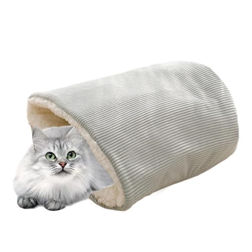 Fulenyi Katzenschlafsack, Katzennestbett, Katzenbett Katzennest Kleines Hundebett, Grabendes Katzenhöhlenbett, warme Unterlage, weicher Katzenbettsack, Kätzchenbett, gemütliches Haustiernest für von Fulenyi