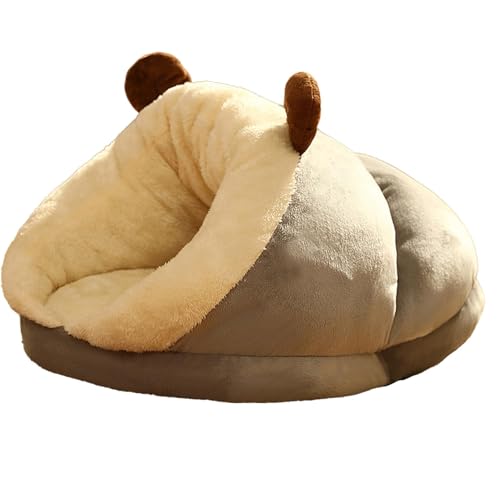 Fulenyi Katzenschlafsack Katzenbett Winterwarmer Katzen Kuschelhöhle für Welpen, Kaninchen, Kleintiere von Fulenyi