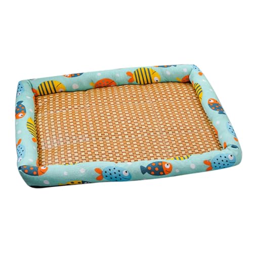 Fulenyi Kühlkissen für Hunde, Kühlmatte für Hunde,Rattan-Sommerkühlmatte für Haustiere - Hundebettmatten für Crate Kennel Bed Sofa, Schlafmatte für Hunde und Katzen, Heimtierbedarf von Fulenyi