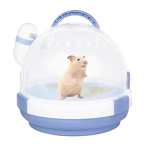 Fulenyi Reise Hamsterkäfig - Haustierkäfig mit Wasserflasche, Kleintierkäfig, atmungsaktiver Mäusekoffer, tragbarer Reisekäfig für Igel, Maus, Rennmaus von Fulenyi