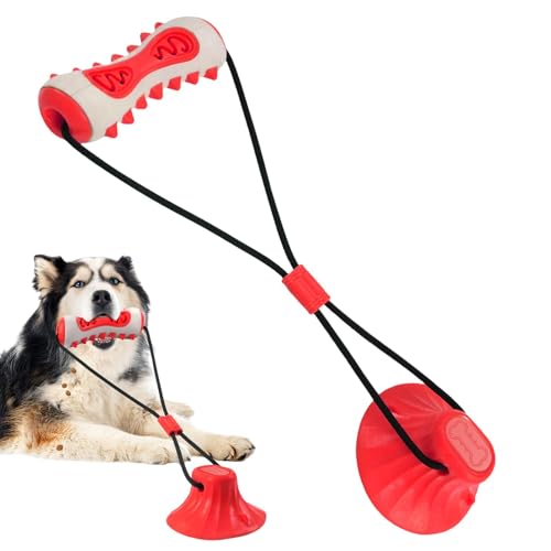 Fulenyi Zahnungsspielzeug für Welpen,Welpenspielzeug zum Zahnen,Stabile Kauspielzeuge für Welpen mit starker Saugbasis | Bissfester, interaktiver, multifunktionaler Hundespielzeug-Knochenstab für von Fulenyi