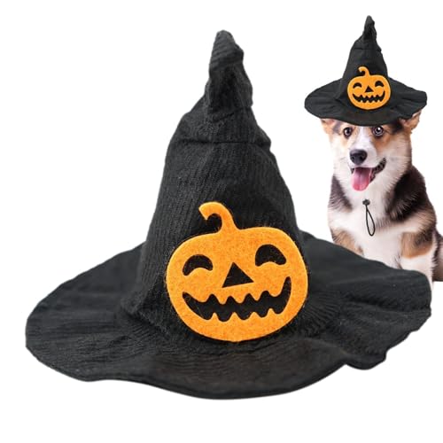 Halloween Hund Hexenhut, Katzenkostüm Hexenhut - Design Hund Halloween Kostüm Hexenhut | Kein Haarausfall, gruseliger Kürbishut im -Design für mittelgroße Hunde als von Fulenyi