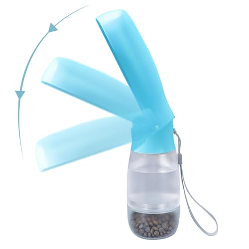 Hunde-Wasserflasche – Hunde-Wassernapf mit Futterbehälter, Wasserspender, faltbare Haustier-Wasserflasche, Hunde-Wassernapf, tragbarer Welpen-Trinknapf von Fulenyi