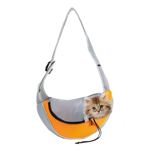 Hundetragetasche,Tragetasche für Hunde | Freihändige Reise-Welpentragetasche,Sicherer Sling Bag Carrier, verstellbare Hundetragetasche, Katzentrage für kleine Hunde und Katzen, bis zu 6 kg von Fulenyi