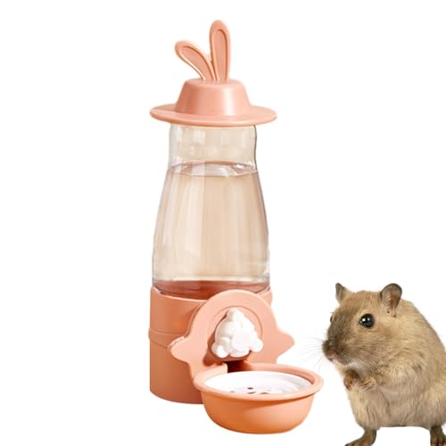 Kaninchen-Wasserspender – hängender Wasserspender, kein Tropfen, Wasserspender 600 ml, Käfig-Wasserspender, einfaches Nachfüllen, langanhaltende Hydratation für Häschen von Fulenyi