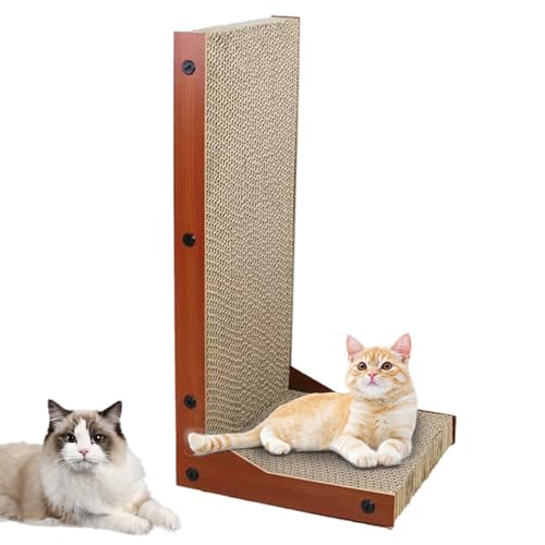 Katzenkratzer | Haustier-Kratzbrett in L-Form - Pet Entertainment Scratcher zum Schutz von Möbeln für Schlafzimmer, Balkon, Arbeitszimmer, Wohnzimmer von Fulenyi