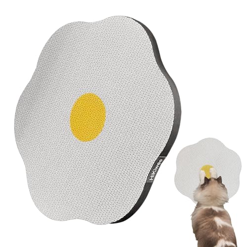 Katzenkratzpad, Karton Kratzpads Abnehmbar mit Klebeband für Katzen, Multifunktionales Indoor-Haustier-Entspannungsspielzeug, Einfache Installation, Katzenkratzzubehör für Tür, Glas von Fulenyi