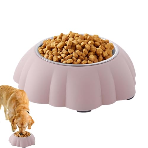 Katzennäpfe aus Edelstahl, Katzennäpfe aus Metall - Futternäpfe aus Edelstahl für Haustiere,Kürbisförmiger Hundefutter-Wassernapf für Kätzchen, Haustiere, Hunde, Katzen, Welpen, Meerschweinchen von Fulenyi