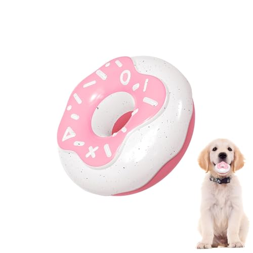 Kauspielzeug für Hunde in Donut-Form, quietschendes Spielzeug für Hunde | Quietschendes Welpenspielzeug in Donutform, Kauspielzeug in Form eines Quietschers von Fulenyi