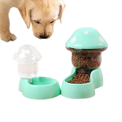 Pet Feeder - Feeder Hund Katze Automatischer Wasserspender | Futter und Wasserspender Set, Transparent, Stabil für Hund, Katze von Fulenyi