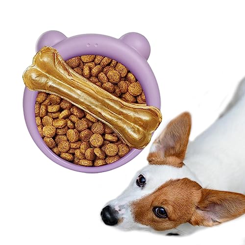 Puppy Slow Feeding Bowl - Leckmatte für Hunde und Katzen - Hund Slow Feeder Silikon Puzzle Matte Hund Leckerli Matte mit Mustern für Joghurt, Leckerlis oder Butter von Fulenyi