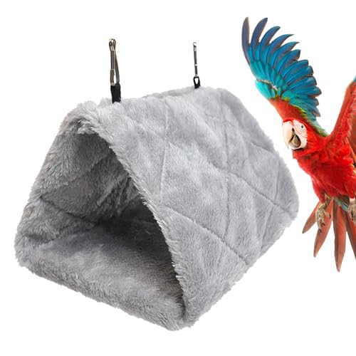 Vogelhängematte – Vogelhaus im dreieckigen Design, warm, Nymphensittiche, Graupapageien, unzertrennliche Wellensittiche, Vogelwärmer, Conure Bett von Fulenyi