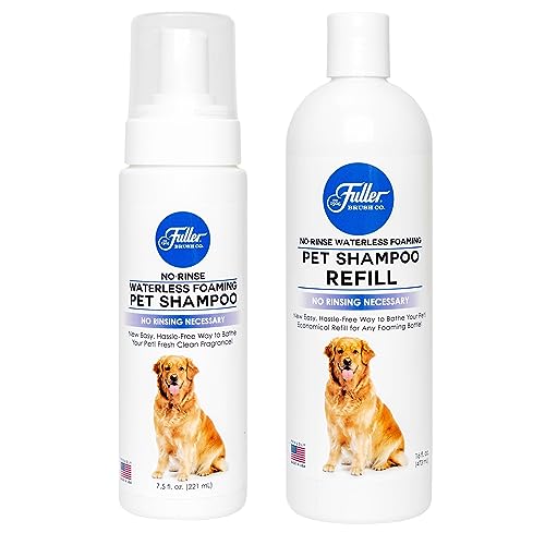 Fuller Brush Shampoo, Schaum, ohne Wasser, für Haustiere + Flasche von Fuller Brush