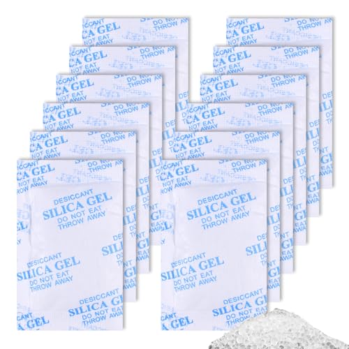12 * 25g Silicagel Beutel, Feuchtigkeitsabsorber, Hocheffizientes Trockenmittel für Katzen- und Hundefutterautomaten, Wiederverwendbare Silica Gel Packets um Tierfutter Trocken und Frisch zu Halten 12 * 25g Silicagel Beutel, Feuchtigkeitsabsorber, Hocheffizientes Trockenmittel für Katzen- und Hundefutterautomaten, Wiederverwendbare Silica Gel Packets um Tierfutter Trocken und Frisch zu Halten von Funmo