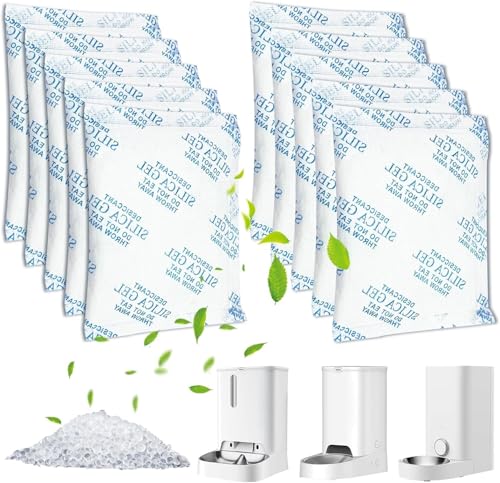 Funmo 25 g x 10 Packungen trockenmittel, trocknungsmittel firfutterautomat, transparentem Kieselgel-Trockenmittel, Silica Gel Beutel für die Schrankentfeuchtung im Badezimmerr Funmo 25 g x 10 Packungen trockenmittel, trocknungsmittel firfutterautomat, transparentem Kieselgel-Trockenmittel, Silica Gel Beutel für die Schrankentfeuchtung im Badezimmerr von Funmo