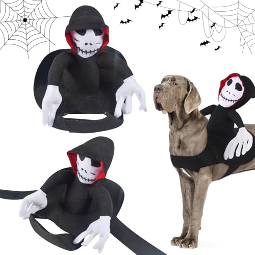 Haustierkostüm Set, Halloween Hund Katze Kostüm, Haustier Cosplay Kleidung, Halloween Haustierkostüm, für Katzen und kleine HundeHalloween-Party von Funmo