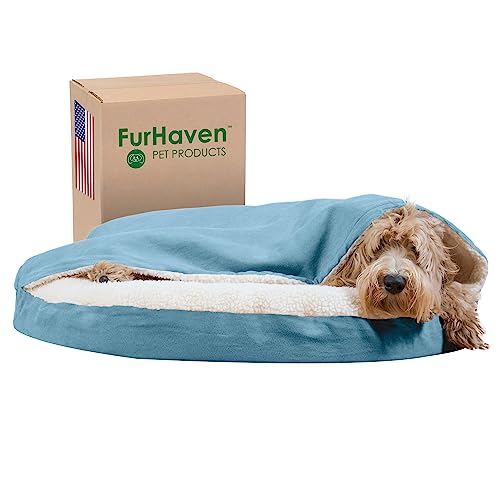 furhaven rund Snuggery Höhle Pet Bett von Furhaven