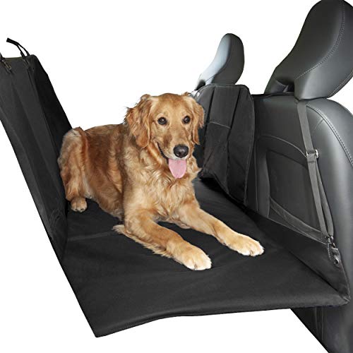 Furhaven Deluxe Multi-Panel Hard Bottom Platform Bridge Backseat Protector w/Travel Bag - Black, One Size von Furhaven