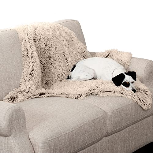Furhaven Medium Waterproof Calming Plush Long Faux Fur & Velvet Dog Blanket, Washable - Taupe, Medium Furhaven Medium Waterproof Calming Plush Long Faux Fur & Velvet Dog Blanket, Washable - Taupe, Medium von Furhaven