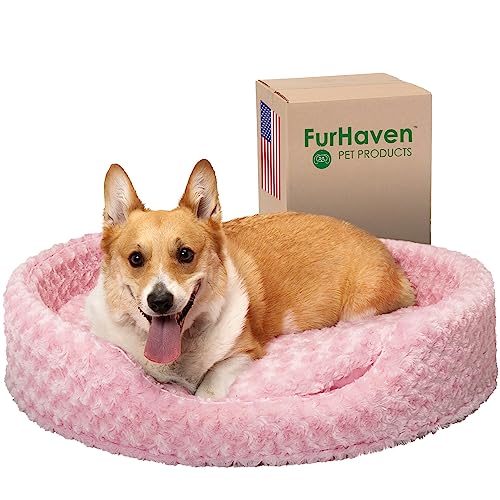 Furhaven Pet NAP Haustier-Liege, oval, für Hunde oder Katzen von Furhaven