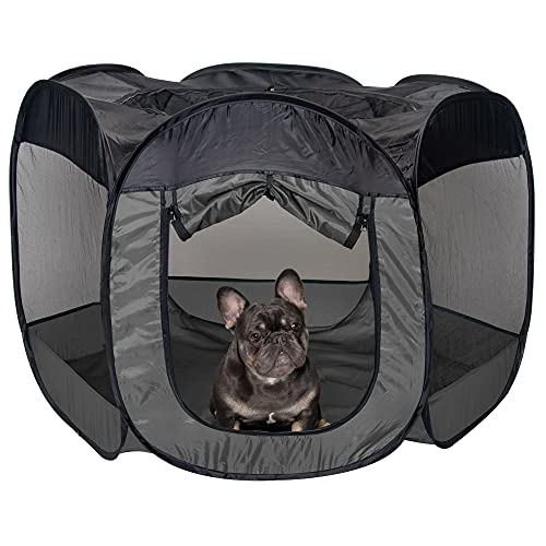 Furhaven Pop Up Playpen Pet Tent Playground - Gray, Large von Furhaven