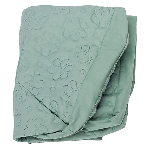 Furhaven Pinsonic Ersatzbezug für Hundebett, gesteppt, Pfotenabdruck-Design, Größe L, Eisberggrün Furhaven Pinsonic Ersatzbezug für Hundebett, gesteppt, Pfotenabdruck-Design, Größe L, Eisberggrün von Furhaven