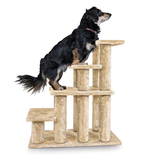 Furhaven Steady Paws Multi-Step Pet Stairs for High Beds & Sofas - Cream, 4-Step von Furhaven