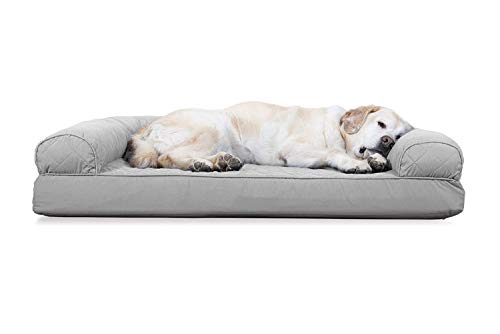 furhaven Cooling Gel Infused Memory Foam an Sofa Pet Bett für Hunde und Katzen von Furhaven