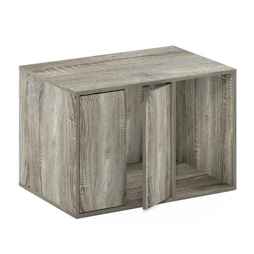 Furinno Peli Small Litter Box Enclosure, French Oak Grey von Furinno