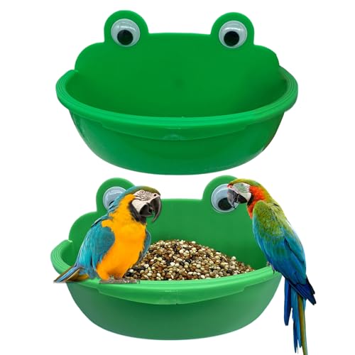 Furtryvl Vogelfutterschale, Vogeltränke, Wasserbehälter, spritzwassergeschützt, für Papageien, Nymphensittiche, Sittiche Furtryvl Vogelfutterschale, Vogeltränke, Wasserbehälter, spritzwassergeschützt, für Papageien, Nymphensittiche, Sittiche von Furtryvl