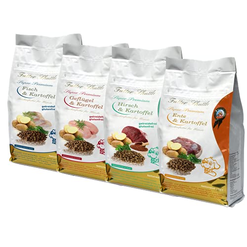 Sparpaket Getreidefreies Hundefutter trocken. 4 x 3 kg. Getreidefreies Hundefutter als Sonderangebots. Eines der besten und getreidefreien Hundefutter Trockenfutter auf dem Markt von Futter Shuttle