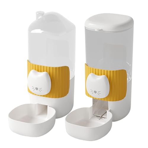 Automatischer Futterspender und Wasser für Hunde, Futterspender und Wasserspender, Katzenfutterspender, Haustier-Futterspender und Wasserspender-Set, Hunde-Futterspender und Hunde-Wass von Fuuxtci