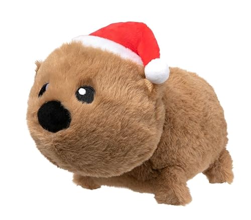 Fuzzyard Felix-Navidad Wombat Hundespielzeug Weihnachten Plüsch mit Quietscher waschbar von FuzzYard