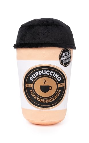 Fuzzyard Foodie Hundespielzeug zum Spielen, quietschender Plüsch für alle Rassengrößen (Barkrista Puppuccino) von FuzzYard