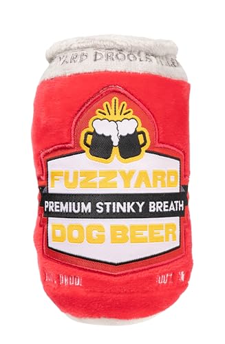 Fuzzyard Verschiedene Bierflaschendosen, Plüsch-Hundespielzeug mit Quietscher (Hundebier) von FuzzYard