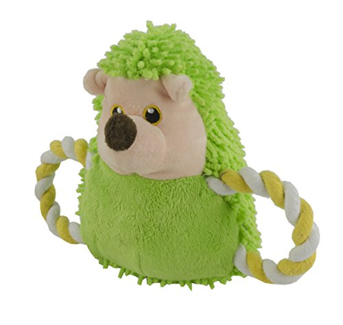 Hundespielzeug Fuzzle Hedgie Pull Me Kuscheltiere besonders für Welpen (Grün) von Fuzzle