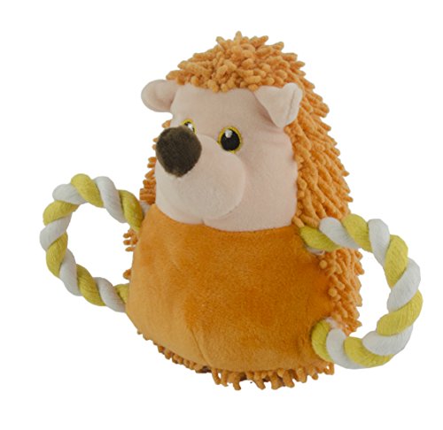 Hundespielzeug Fuzzle Hedgie Pull Me Kuscheltiere besonders für Welpen (Orange) von Fuzzle