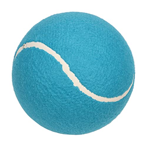 Fydun 8-Zoll-Jumbo-Tennisball, Tragbar, Aufblasbarer Gummikern, Plüschfilz, Jumbo-Signatur-Tennisball für, Haustiere, Rosa, Angewandte Familie (Blue) von Fydun