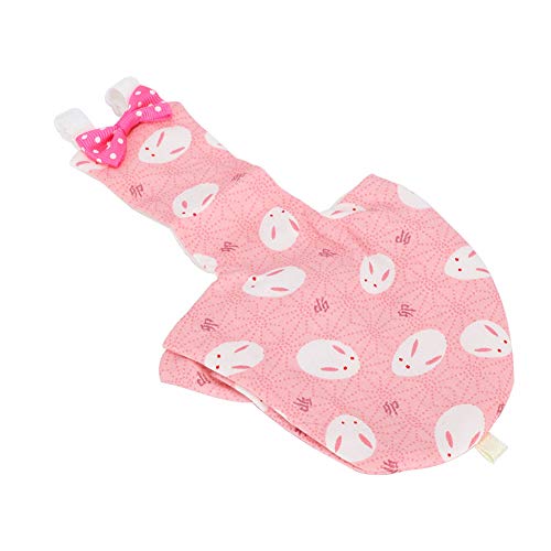 Fydun Haustier-Vogel-niedliche Windelkleidung, Waschbare Windel-Urinwindeln, Fluganzug für Mini-Papagei, Rosa Kaninchen für Familien (M rosa Hase) von Fydun