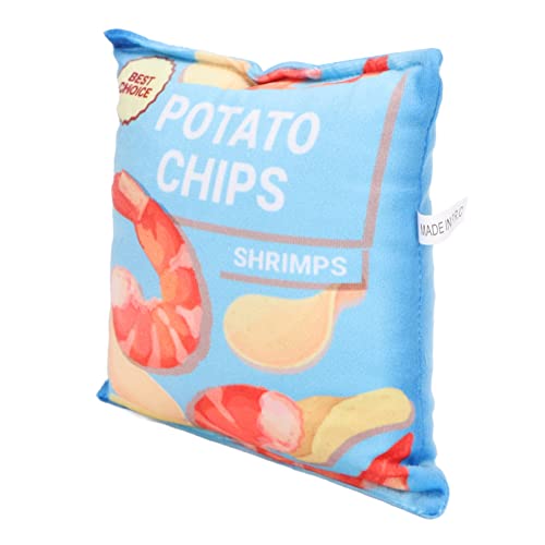 Fydun Kartoffelchips Plüsch-Hundeschmuck aus Rasselndem Papier, Bissfester, Quietschender Snackbeutel, Hundeschmuck für Welpen, Kartoffelchips, Orange, für Familien (Frisches von Fydun