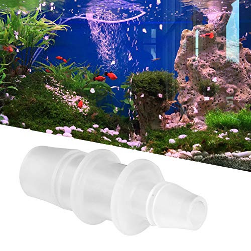 Fydun Kunststoff-Aquarium-Adapter mit Variablem Durchmesser, Gerader Luftpumpenschlauch, Zubehör, 5 Stück, 8 Mm/12 Mm, für Familien (12 mm/20 mm austauschbar, 3 Stück pro Packung) von Fydun