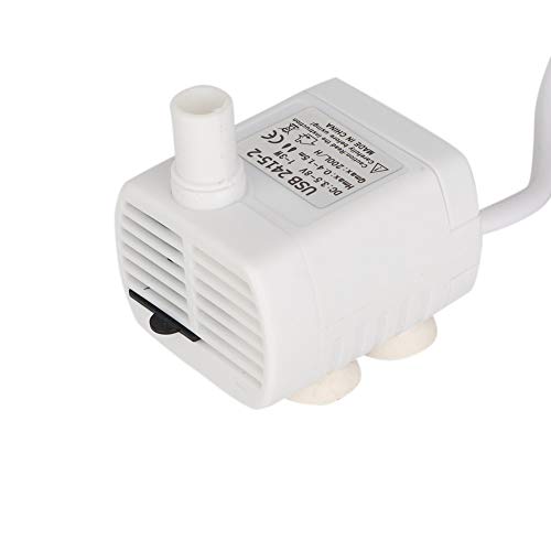 Fydun Pump Submersible USB Small Fountain Pumps Weiß Mini für Aquarien Pet Ultra Quiet Outdoor Small Fountain von Fydun