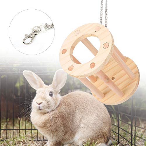 Hölzernes Haustier Chinchilla Hamster Meerschweinchen Kauspiel Gras Korb Käfig Spielplatz Spielzeug (hängend) von Fydun