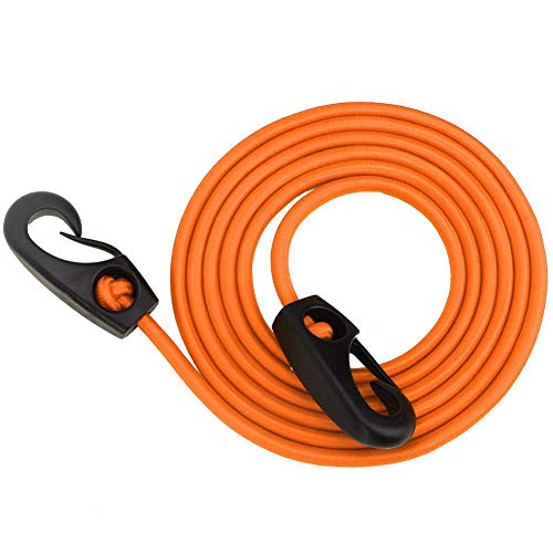 Kajak Paddel Leine, kajak paddel sicherheitsleine, 189cm elastische Schnur Bootfahren Kajak Paddel Sicherheitsstange Leine mit Karabiner zum Paddeln, Kajakfahren, Angeln(orange) von Fyearfly