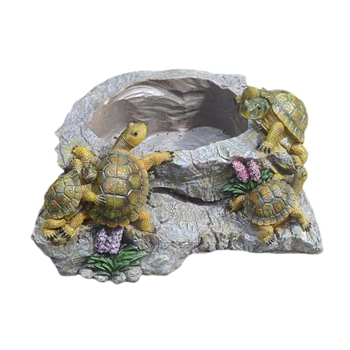 FytStycale Blumentopf, Schildkröten-Skulptur, einzigartige Statue aus Kunstharz, Behälter, dekorativer Garten-Blumentopf für Büro, Terrasse, Landschaft von FytStycale