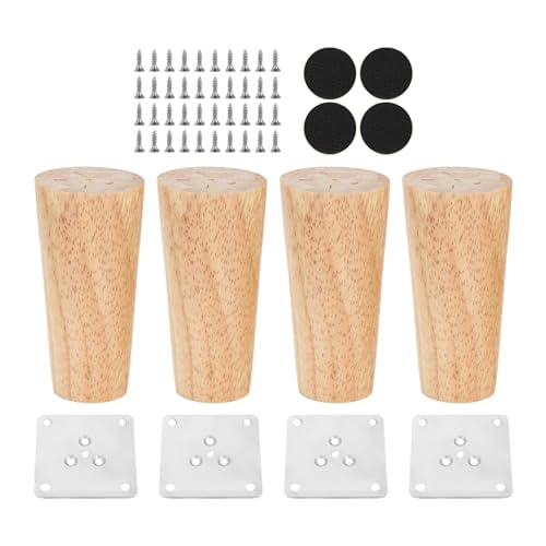 FytStycale Holzbein Set für Schrank Und Sofa – 4er Pack, Höhe 10cm von FytStycale