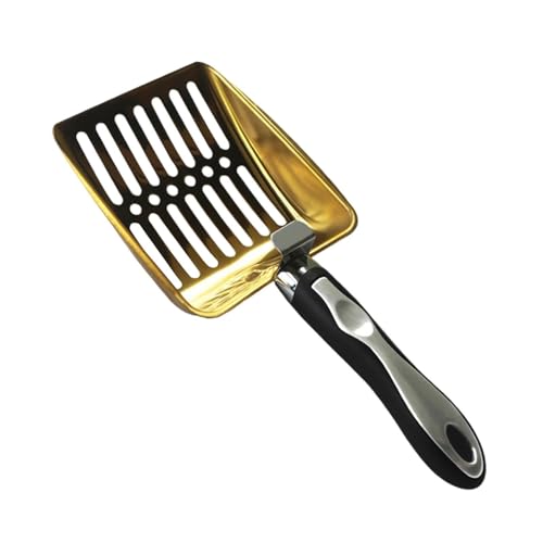 FytStycale Katzenstreu Schaufel, tragbares Reinigungsgerät für Kätzchen, Golden FytStycale Katzenstreu Schaufel, tragbares Reinigungsgerät für Kätzchen, Golden von FytStycale