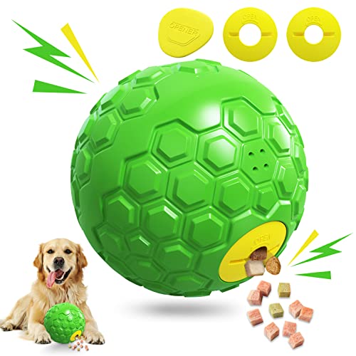 Giggle Ball Hundespielzeug – Wobble Wag Giggle Ball Hundespielzeug Leckerli Spender Hundespielzeug Dicke Langlebig Quietschend Interaktives Hund Kaupuzzle Spielzeug für kleine, mittelgroße und große von Fzswoxcy