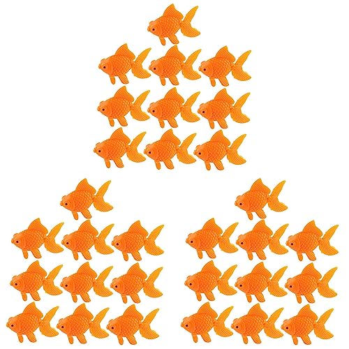 GABEALF Aquarium Orange Kunststoff Goldfisch Verzierung Aquarium Dekoration 30 Stueck von GABEALF