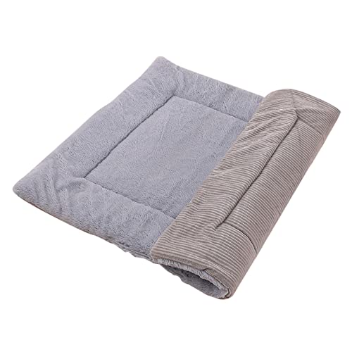 GADXE Kleines Hundebett, waschbare Hundebox, beruhigende, Flauschige Anti-Angst-Hundebetten, Deluxe-Hundematte mit Rutschfester Unterseite Beinruhekissen Fan (B, One Size) von GADXE